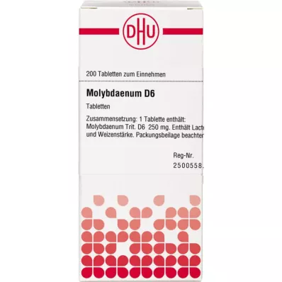 MOLYBDAENUM D 6 tabletes, 200 kapsulas