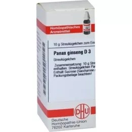 PANAX GINSENG D 3 globules, 10 g