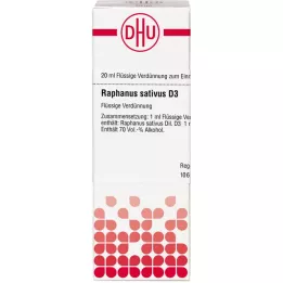 RAPHANUS SATIVUS D 3 atšķaidījums, 20 ml