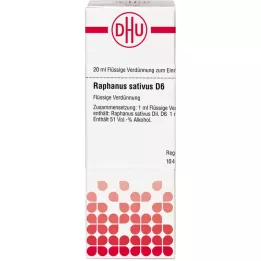 RAPHANUS SATIVUS D 6 atšķaidījums, 20 ml