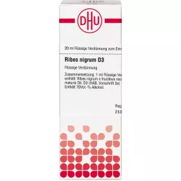 RIBES NIGRUM D 3 atšķaidījums, 20 ml