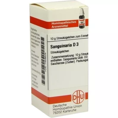 SANGUINARIA D 3 globules, 10 g