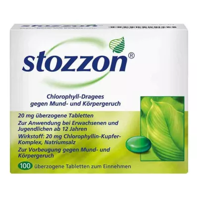 Stozzon hlorofila apvalkotās tabletes, 100 gab Stozzon hlorofila apvalkotās tabletes, 100 gab