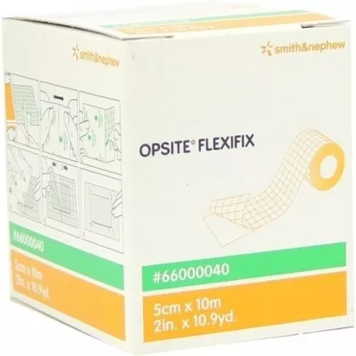 OPSITE Flexifix PU-Folija 5 cmx10 m nesterila, 1 gab