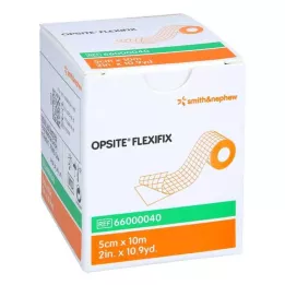 OPSITE Flexifix PU-Folija 5 cmx10 m nesterila, 1 gab