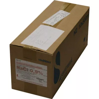 ISOTONISCHE Nātrija hlorīds 0,9% Bernburg Inf.-L.Glas, 10X500 ml ISOTONISCHE Nātrija hlorīds 0,9% Bernburg Inf.-L.Glas, 10X500 ml