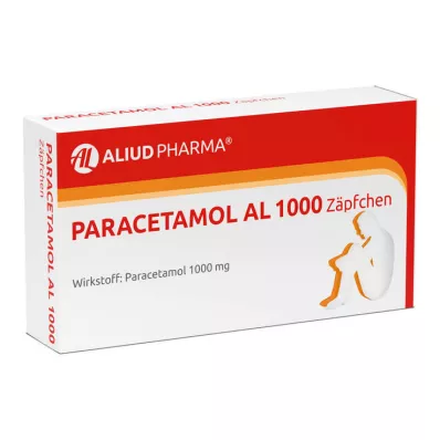 PARACETAMOL AL 1000 svecītes, 10 gab