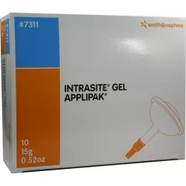 INTRASITE Gēla hidrogēla līdzeklis brūču attīrīšanai, 10X15 g