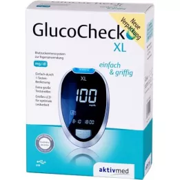 GLUCOCHECK XL Glikozes mērītāju komplekts mg/dl, 1 gab