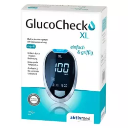 GLUCOCHECK XL Glikozes mērītāju komplekts mg/dl, 1 gab