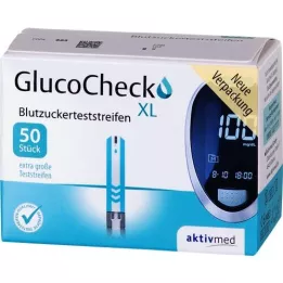 GLUCOCHECK XL Glikozes līmenis asinīs, 50 gab
