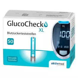 GLUCOCHECK XL Glikozes līmenis asinīs, 50 gab
