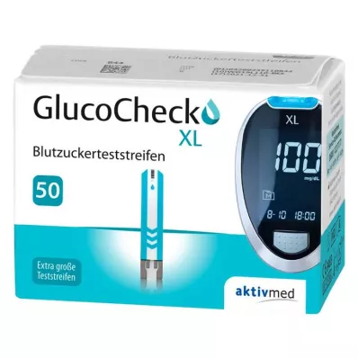 GLUCOCHECK XL Glikozes līmenis asinīs, 50 gab GLUCOCHECK XL Glikozes līmenis asinīs, 50 gab