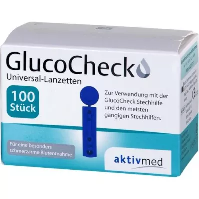 GLUCOCHECK Lancetes universālas, 100 gab