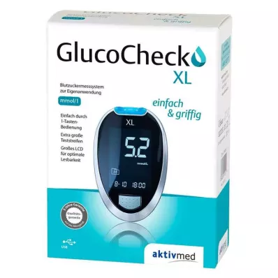 Gluco Check XL glikozes līmeņa mērīšanas komplekts asinīs mmol / l, 1 gab