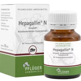 HEPAGALLIN N Apvalkotās tabletes, 50 gab