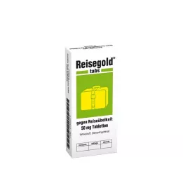 REISEGOLD Tabs pret ceļošanas slimību, 10 gab