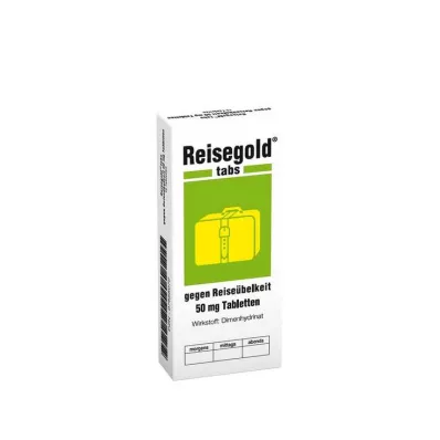 REISEGOLD Tabs pret ceļošanas slimību, 10 gab REISEGOLD Tabs pret ceļošanas slimību, 10 gab