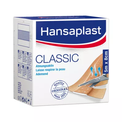 Hansaplast Classic apmetums 8 cm x 5 m, 1 gab