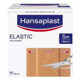 HANSAPLAST Elastīgais plāksteris 8 cmx5 m, 1 gab