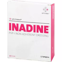 INADINE Ziede marle w. PVP Jod. 9,5x9,5cm, 25 gab