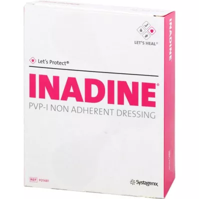 INADINE Ziede marle w. PVP Jod. 9,5x9,5cm, 25 gab