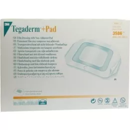 TEGADERM 3M Plus Pad 9x10 cm saliekamais kompozīts.3586, 25 gab