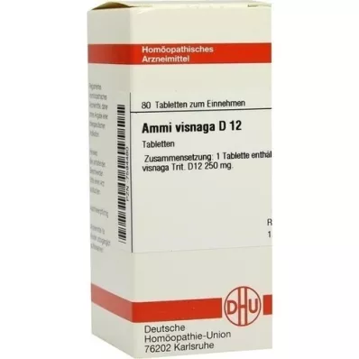 AMMI VISNAGA D 12 tabletes, 80 kapsulas