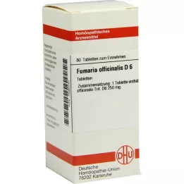 FUMARIA OFFICINALIS D 6 tabletes, 80 kapsulas