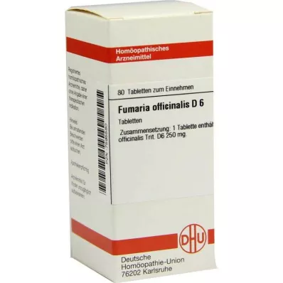 DHU Fumaria ofic.D 6 tabletes, 80 gab