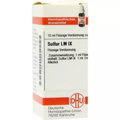 SULFUR LM IX Atšķaidījums, 10 ml SULFUR LM IX Atšķaidījums, 10 ml