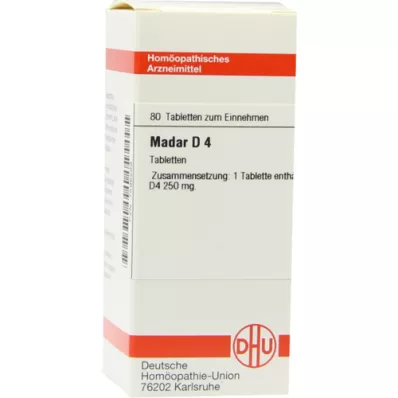 MADAR D 4 tabletes, 80 kapsulas