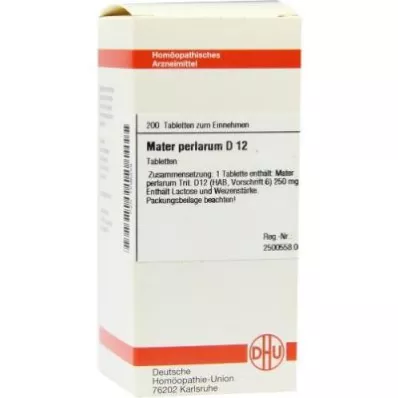 MATER PERLARUM D 12 tabletes, 200 kapsulas MATER PERLARUM D 12 tabletes, 200 kapsulas