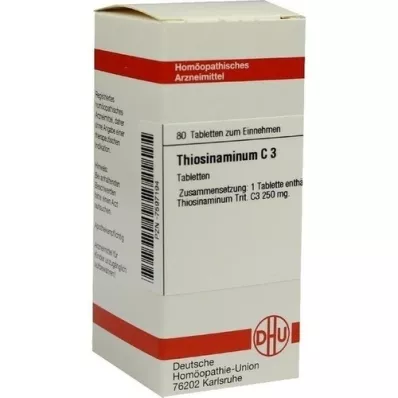 THIOSINAMINUM C 3 tabletes, 80 kapsulas