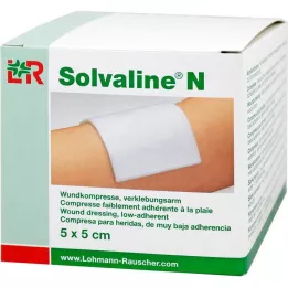 SOLVALINE N Kompresi 5x5 cm sterili, 25 gab