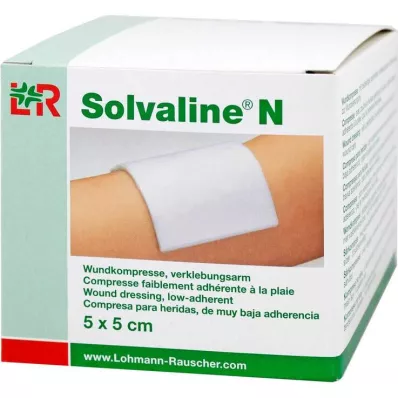 SOLVALINE N Kompresi 5x5 cm sterili, 25 gab SOLVALINE N Kompresi 5x5 cm sterili, 25 gab