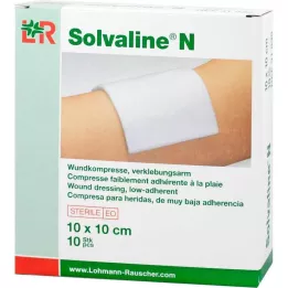 SOLVALINE N Kompresi 10x10 cm sterili, 10 gab