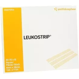 LEUKOSTRIP Rētas šuves sloksnes 4x38 mm, 10X8 gab