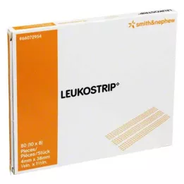 LEUKOSTRIP Rētas šuves sloksnes 4x38 mm, 10X8 gab