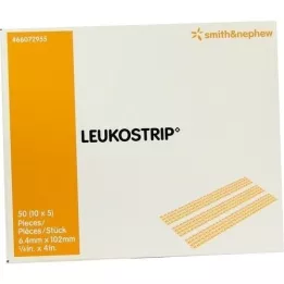 LEUKOSTRIP Rētas šuves sloksnes 6,4x102 mm, 10X5 gab