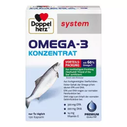 DOPPELHERZ Omega-3 koncentrāta sistēmas kapsulas, 120 kapsulas