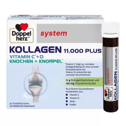 DOPPELHERZ Kolagēna 11.000 Plus sistēmas ampulas, 30X25 ml