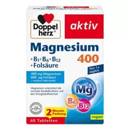 DOPPELHERZ Magnijs 400 mg tabletes, 60 kapsulas