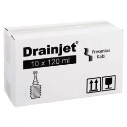 FREKA DRAINJET Fizioloģiskais šķīdums 0,9% ISO, 10X120 ml