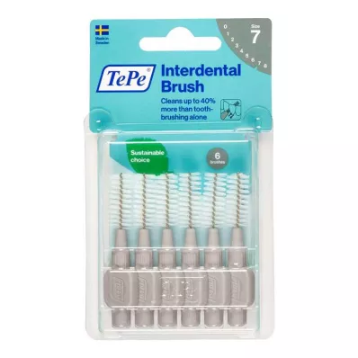 TEPE Starpzobu birstīte Original 1,3 mm ISO 7 pelēkas, 6 gab