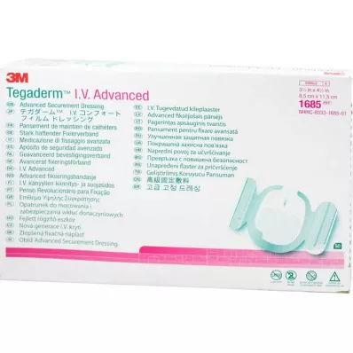 TEGADERM 3M I.V. Advanced Fixation V.8,5x11,5 cm 1685, 50 gab