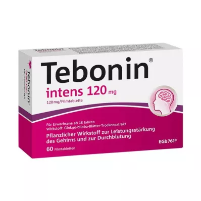 TEBONIN intens 120 mg apvalkotās tabletes, 60 gab