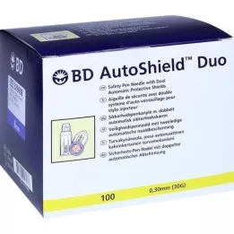 BD AUTOSHIELD Duo drošības adatas 8 mm, 100 gab