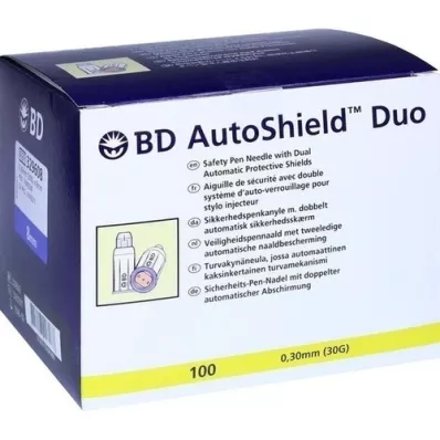 BD AUTOSHIELD Duo drošības adatas 8 mm, 100 gab