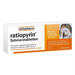 RATIOPYRIN Pretsāpju tabletes, 20 gab